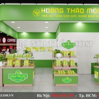 Thiết Kế gian hàng Trà Thảo Mộc Đà Lạt
